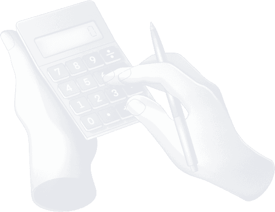 icon of hands with calculator