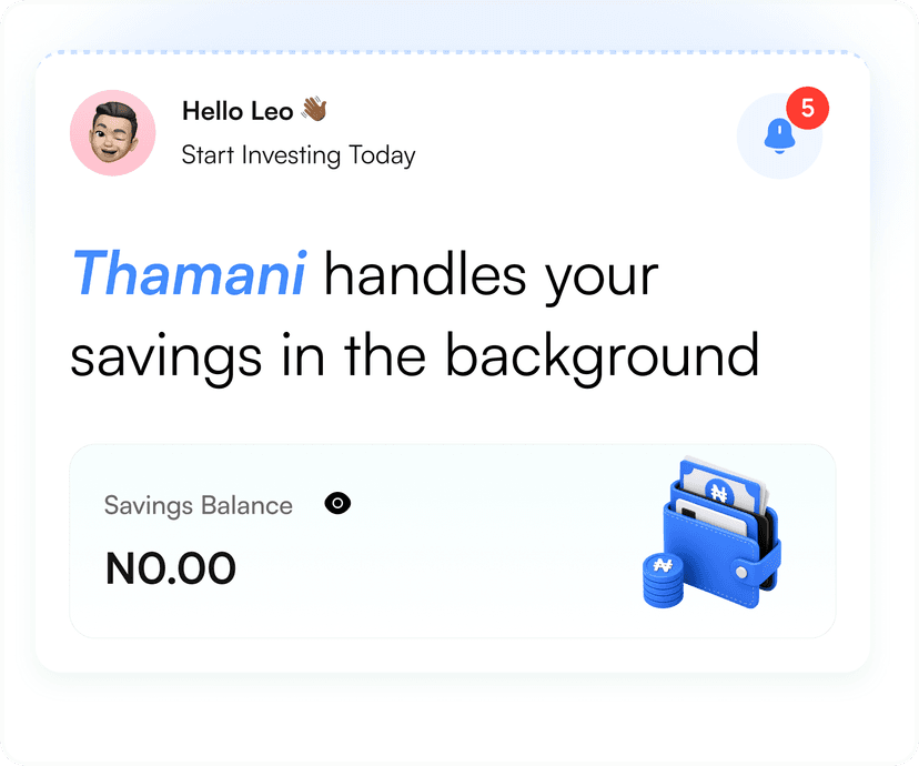 SmartSave UI mockup