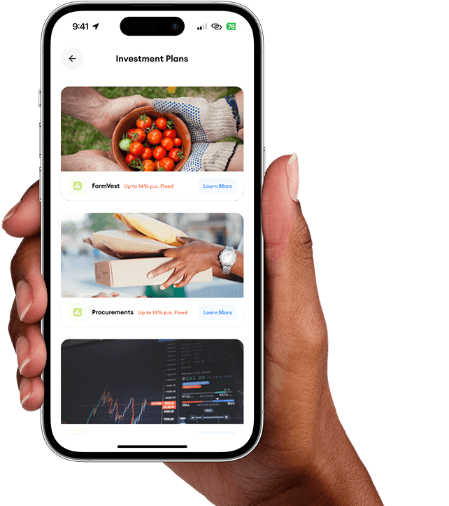 Thamani App Investment Screen