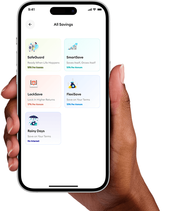 Thamani App Savings Screen