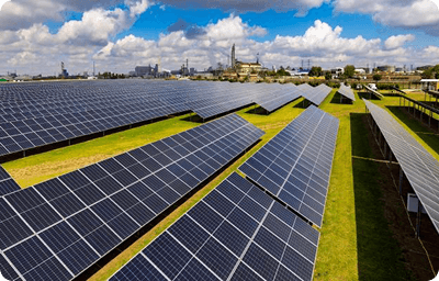 Clean energy solar panels installation